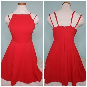 Giani Bini red strappy dress size medium